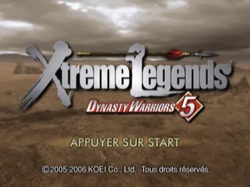 Dynasty Warriors 5 - Xtreme Legends screen shot title
